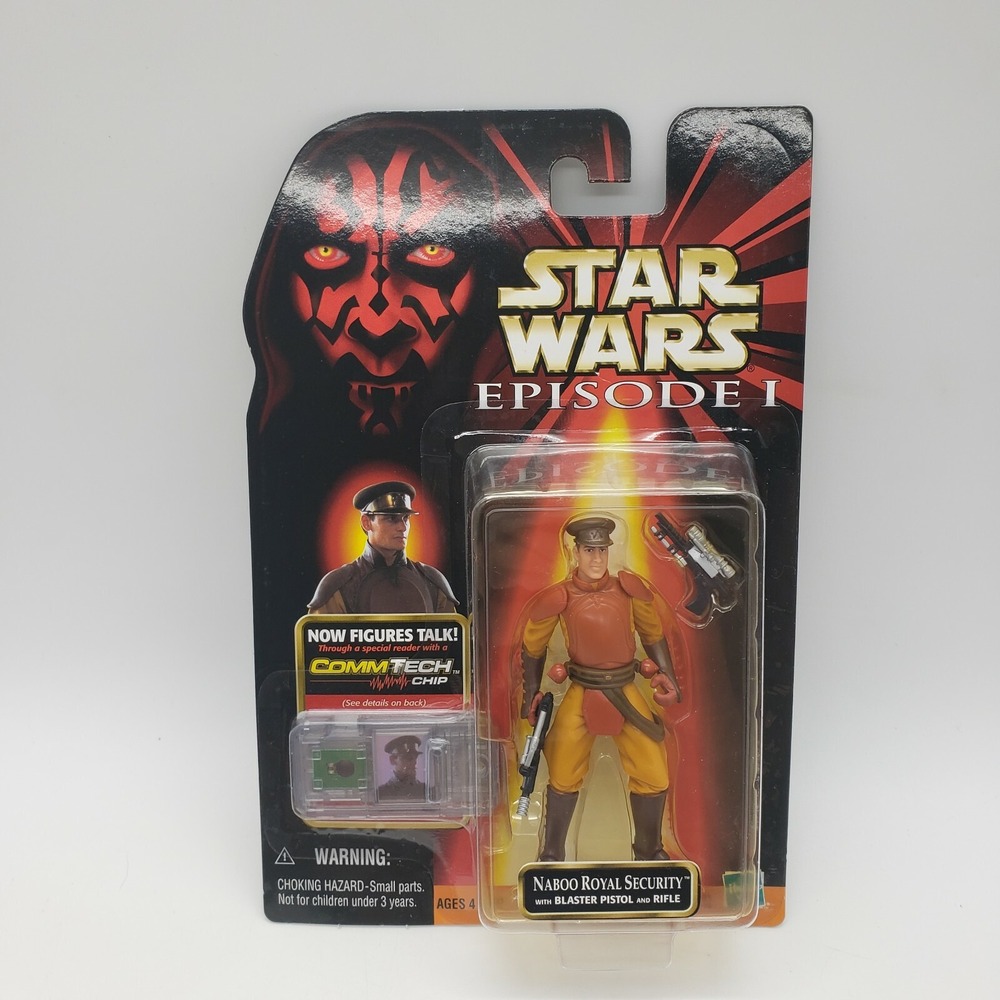 Star Wars Episode I Naboo Royal Security Guard Commtech Chip Hasbro 1999 New